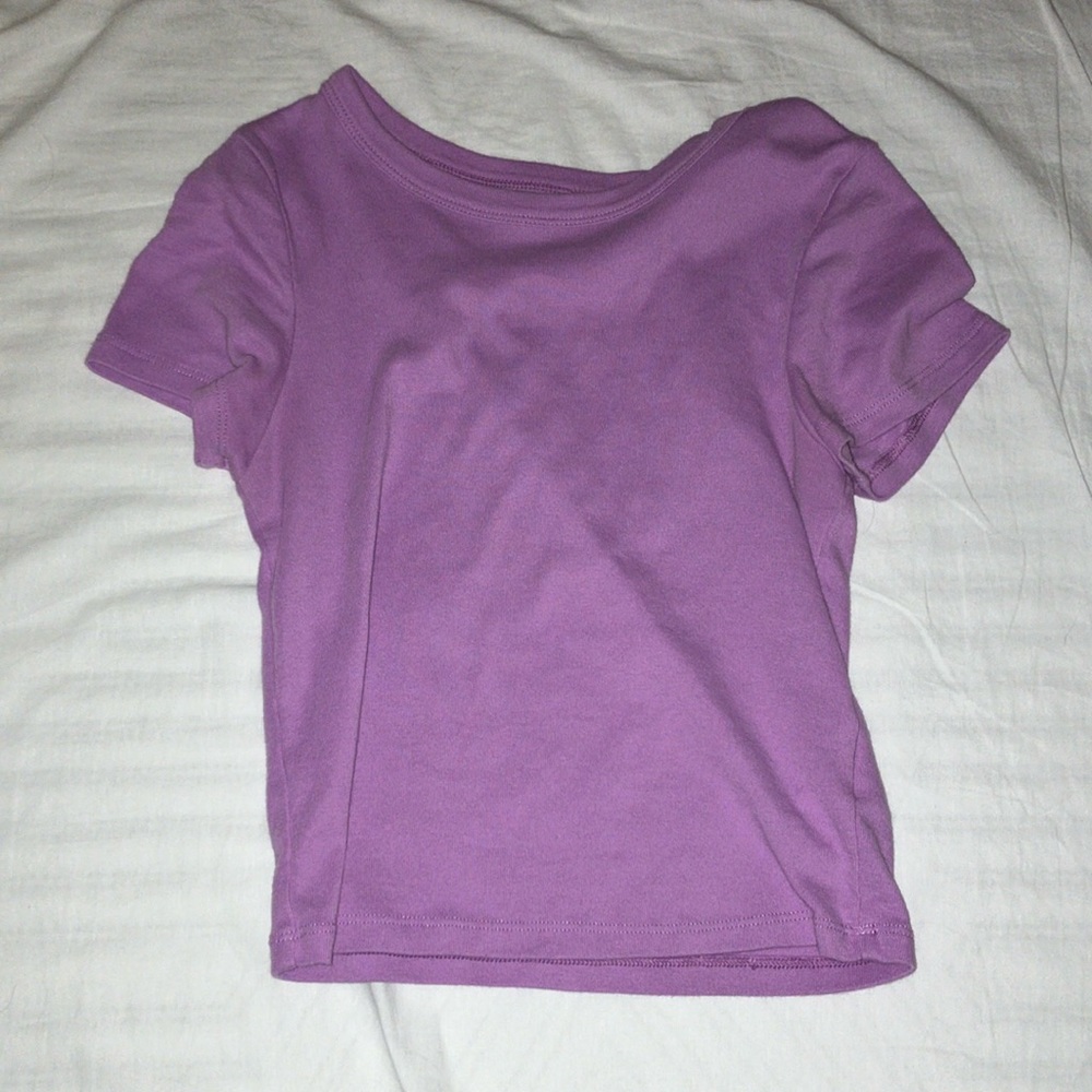 Purple baby tee